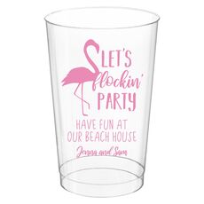 Let's Flockin' Party Clear Plastic Cups