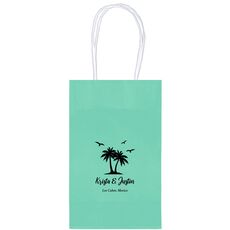 Palm Tree Island Medium Twisted Handled Bags