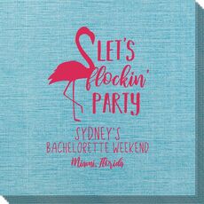 Let's Flockin' Party Bamboo Luxe Napkins
