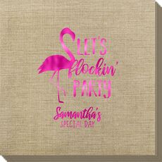 Let's Flockin' Party Bamboo Luxe Napkins