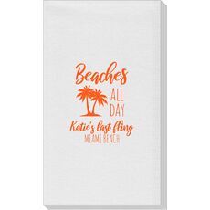 Beaches All Day Linen Like Guest Towels