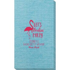 Let's Flockin' Party Bamboo Luxe Guest Towels