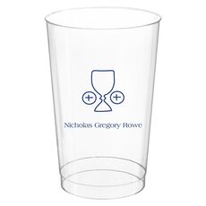 Ceremonial Goblet and Wafer Clear Plastic Cups