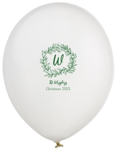 Initial Wreath Latex Balloons