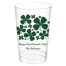 Clovers Clear Plastic Cups