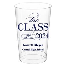 Classic Class of Graduation Clear Plastic Cups