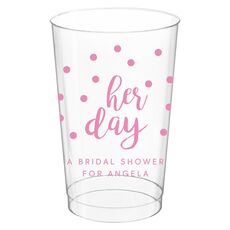 Confetti Dots Her Day Clear Plastic Cups