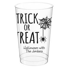 Trick or Treat Spider Clear Plastic Cups