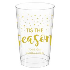 Tis The Season Clear Plastic Cups