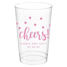 Confetti Dots Cheers Clear Plastic Cups