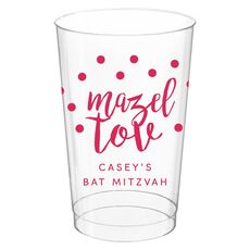 Confetti Mazel Tov Clear Plastic Cups