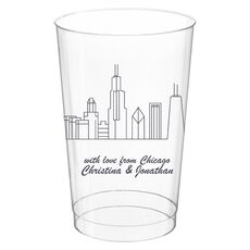 Design Your Own Skyline Clear Plastic Cups