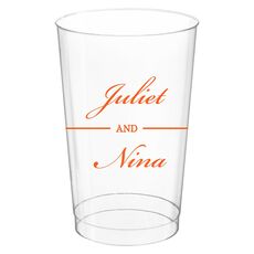 Duo Name Clear Plastic Cups