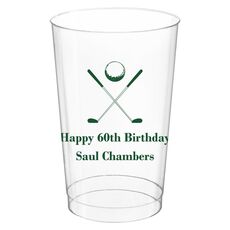 Golf Clubs Clear Plastic Cups