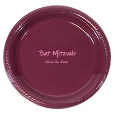 Studio Bat Mitzvah Plastic Plates