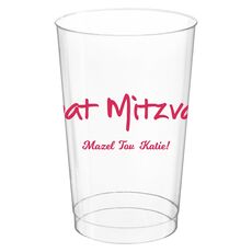 Studio Bat Mitzvah Clear Plastic Cups