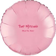 Studio Bat Mitzvah Mylar Balloons