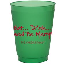 Studio Eat, Drink Be Merry Colored Shatterproof Cups
