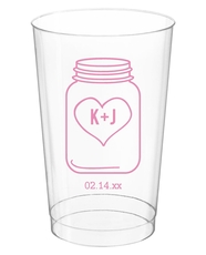 Mason Jar Clear Plastic Cups