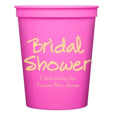 Studio Bridal Shower Stadium Cups