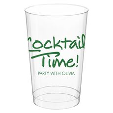 Studio Cocktail Time Clear Plastic Cups