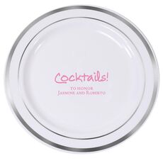 Studio Cocktails Premium Banded Plastic Plates
