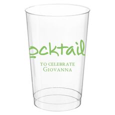 Studio Cocktails Clear Plastic Cups