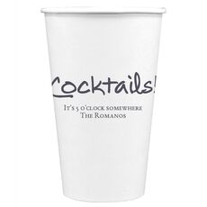 Studio Cocktails Paper Coffee Cups