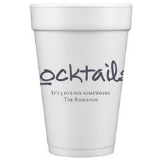 Studio Cocktails Styrofoam Cups