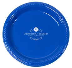 Initial Scroll Plastic Plates