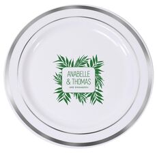 Palm Leaves Premium Banded Plastic Plates