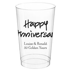Studio Happy Anniversary Clear Plastic Cups