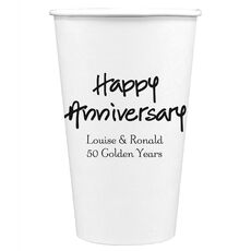 Studio Happy Anniversary Paper Coffee Cups