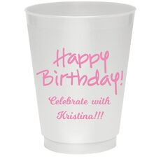 Studio Happy Birthday Colored Shatterproof Cups