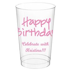 Studio Happy Birthday Clear Plastic Cups