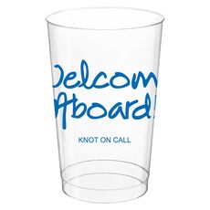Studio Welcome Aboard Clear Plastic Cups
