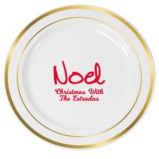 Studio Noel Premium Banded Plastic Plates