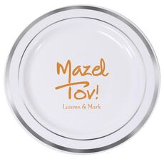 Studio Mazel Tov Premium Banded Plastic Plates