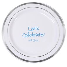 Studio Let's Celebrate Premium Banded Plastic Plates