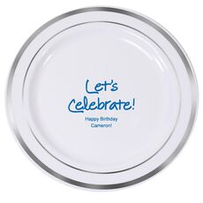 Studio Let's Celebrate Premium Banded Plastic Plates