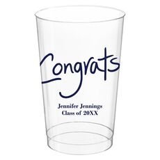 Fun Congrats Clear Plastic Cups