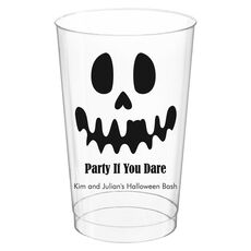 Ghost Face Clear Plastic Cups