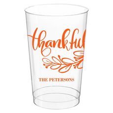 Thankful Clear Plastic Cups