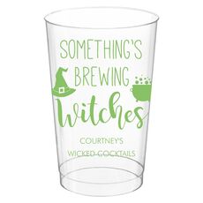 Something's Brewing Witches Clear Plastic Cups