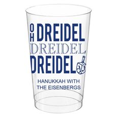 Oh Dreidel Clear Plastic Cups