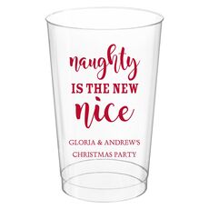 Naughty Is The New Nice Clear Plastic Cups