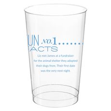 Just the Fun Facts Clear Plastic Cups