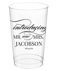 Introducing Mr and Mrs Clear Plastic Cups