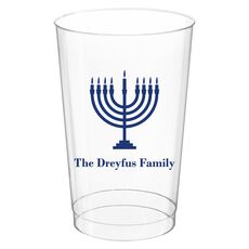 Lights of the Menorah Clear Plastic Cups