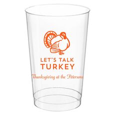 Let's Talk Turkey Clear Plastic Cups